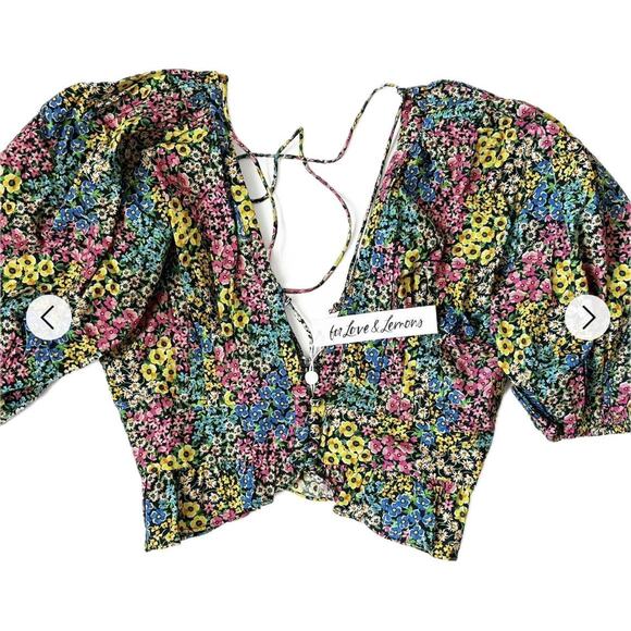 Copied - For Love & Lemons Ruth Crop Top - Picture 1 of 3